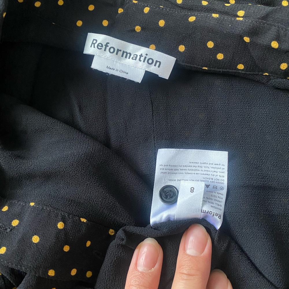 Reformation Ruffle Hem Mini Dress - Picture 2 of 4